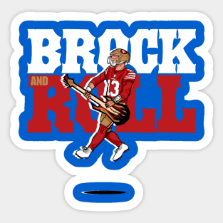 Brock And Roll - Niners Sticker